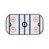 The Ballmarkers.com Hockey Rink Ball Marker features a simple illustration of an ice hockey rink with blue and red lines, faceoff circles, and a central faceoff circle on a white background.