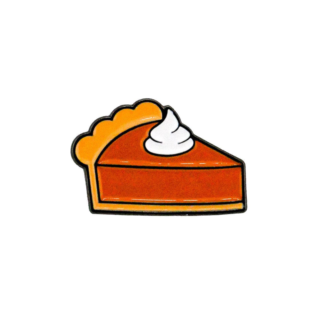 The Pumpkin Pie Ball Marker by Ballmarkers.com features a simple illustration of a pie slice topped with whipped cream, set against a white background.