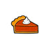 The Pumpkin Pie Ball Marker by Ballmarkers.com features a simple illustration of a pie slice topped with whipped cream, set against a white background.