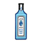 A blue Gin Ball Marker by Logie Joe's Golf featuring a central blue seahorse logo with black, blue, and white details. The marker is round and flat with the brand name displayed prominently.