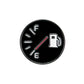 The Empty Tank Ball Marker by Ballmarkers.com features a round fuel gauge design on a black background, with “F” at the top, “E” at the bottom, a white gas pump icon on the right, and its needle pointing near empty.