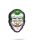 The Joker Ball Marker 3.0 by Pins and Aces is a vibrant enamel pin and golf marker, featuring a grinning face with green hair, yellow eyes, white skin, and red lips—classic comic book villain style on a white background.