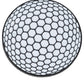 The Pins and Aces Golf Ball Ball Marker features a round white enamel-finished surface and a black honeycomb grid pattern, similar to the design of high-quality magnetic ball markers.