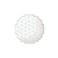 The 8-Bit Golf Ball by Logie Joe's Golf is a white, pixelated, circular object with a jagged edge, resembling a digital coin or golf ball marker, shown on a plain white background.