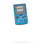 A blue handheld Game Boy Ball Marker by Pins and Aces, styled like a classic Game Boy with “PINS & ACES” on its screen, sits centered on a white background—a unique retro golf accessory.