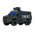 The SWAT Truck Ball Marker from Ballmarkers.com features a black armored vehicle with blue windows, roof lights, and S.W.A.T on the side—perfect for first responder collections or as a standout tactical golf accessory.