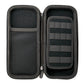 The Ballmarkers.com Accessory Case 3.0 by Ballmarkers.com is a black zippered case with a mesh pocket and padded organizer panel—perfect for neatly storing golf accessories or ball markers and keeping essentials organized.