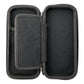 The Ballmarkers.com Accessory Case 3.0 by Ballmarkers.com is a black, zippered hard-shell case with a soft interior, mesh pocket, and fabric divider—perfect for organizing golf accessories or storing ball markers.