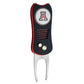 The Switchfix ACC College Switchfix Divot Tool with Ball Marker features a black and red handle, University of Arizona logo on top, two metal prongs, and a convenient magnetic ball marker for added functionality.
