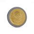 The Omen II by Doubloon is a gold coin inspired by pirate treasure, featuring a central skull and crossbones, ornate patterns, and "MARKS THE SPOT" engraved along the bottom on a white background.