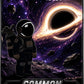 A cartoon astronaut stands on an asteroid in space with a swirling black hole in the background, featuring the Astronaut Walker Mystery Blind Bag by Ballmarkers.com. Text reads Ballmarkers.com, COMMON, and 1 OF 150—perfect for any golf ball marker enthusiast.