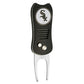 The MLB Switchfix Divot Tool with Ball Marker features a black and silver design, textured grip, and round Chicago White Sox logo at the top, plus a convenient magnetic ball marker.