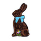 The Chocolate Bunny Ball Marker by Ballmarkers.com features a playful bunny with a light blue bow and pastel flower near its tail—an ideal Easter golf accessory, shown on a white background.