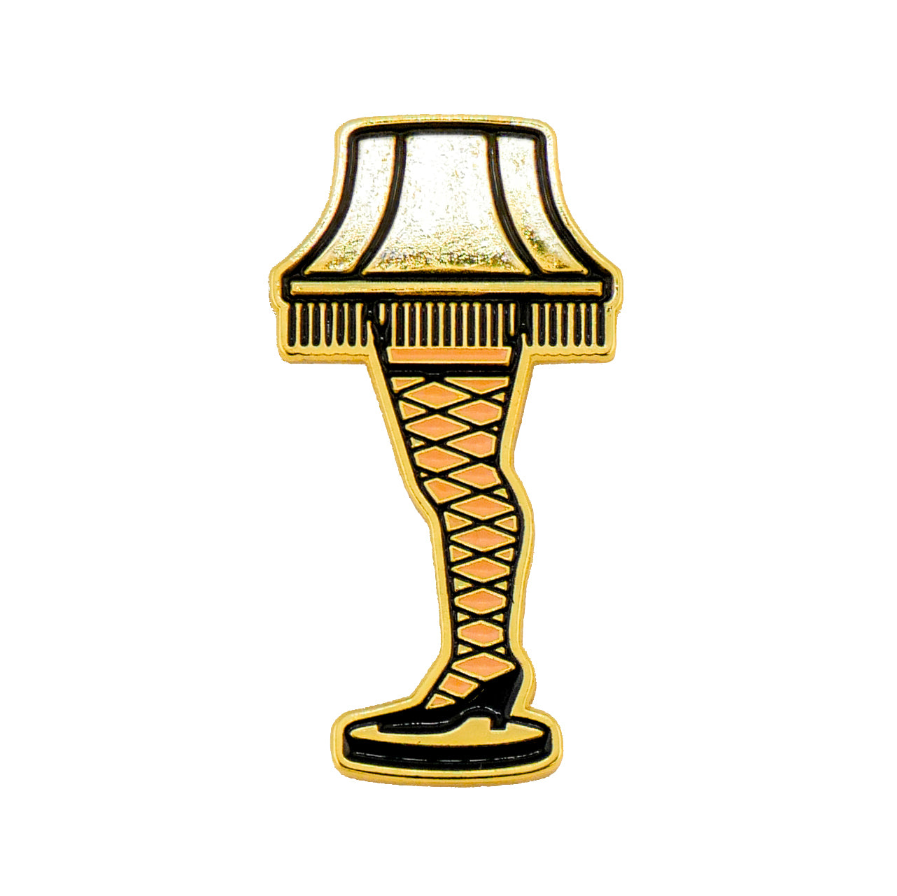 The Christmas Leg Lamp Ball Marker by Ballmarkers.com features the iconic lamp shape with a woman's leg in fishnets and a black heel, just like the famous Major Award from your favorite holiday movie.