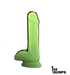 The Dildy Ball Marker by Golf Gear Heaven is a green enamel pin shaped like a cartoon penis, featuring "Tee Bumps" in black text—an ideal quirky ball marker and conversation starter on the course.