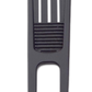 The BYRD DIVOT TOOL - El Diablo by The Byrd, LLC is a black, two-pronged golf accessory with a rectangular top and grooved middle, designed for easy divot repair on the green.