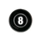 The Evergolf 8 Ball is a premium metal ball marker shaped like a black billiard ball with a white circle and bold number 8—perfect for upgrading your golf accessories.