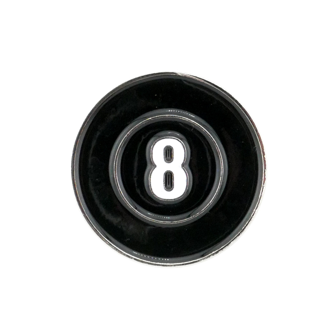 The Evergolf 8 Ball is a premium metal ball marker shaped like a black billiard ball with a white circle and bold number 8—perfect for upgrading your golf accessories.
