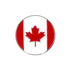 The Evergolf Canada Flag is a circular metal pin with a red maple leaf and two vertical red stripes on white, ideal as a stylish golf ball marker for enthusiasts.