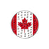 The Evergolf Canada Flag Crystal is a round pin with a red maple leaf and bars, decorated with red and clear rhinestones—perfect as a golf gift or to pair with crystal ball markers.