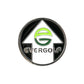 A round metal logo featuring a skull & crossbones, bordered in black, with the word EVERGOLF in silver below. This high quality piece is perfect for Evergolf Ball Markers or other golf accessories.