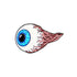 The Eye Ball by Ballmarkers from Logie Joes features a blue eyeball with red veins, resembling a flying golf marker—ideal for unique, personalized golf accessories. Set against a plain white background.