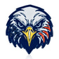 Show your patriotic spirit on the course with the Independence Eagle - Ball Marker by Pins and Aces, featuring a fierce bald eagle design with flag-inspired stripes—ideal as a golf ball marker or magnetic hat clip for the Fourth of July.