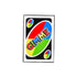 The Gimme Wild Card by Ballmarkers from Logie Joe’s is a rectangular enamel pin styled like a UNO wild card, featuring “GIMME” in bold over red, blue, yellow, and green sections with two small wild icons in the corners.