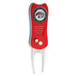 The ACC College Switchfix Divot Tool by Switchfix features a grooved grip, two metal prongs, and a circular emblem with a cougar logo and "COUGARS" on the edge; includes a magnetic ball marker for added convenience.