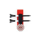 The Byrd, LLC THE BYRD GOLF CLYP - Red Cardinal: a red and black golf clip.