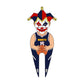 Pin Creatures’ “Joker” features a cartoon figure in a Denver Nuggets jersey with a basketball, jester hat, clown makeup, and a magnetic hat clip with golf ball marker—fun and sporty flair in one collectible pin.