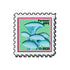 The November Mushroom Stamp Ball Marker from Ballmarkers.com features blue oyster mushrooms on a green background with pink dots. "Forever 69¢" and "11-2025" are printed in black, making it a fun gift for collectors.