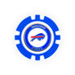Show your team pride on the green with this NFL Team Ball Marker by NFL, featuring the Buffalo Bills logo in blue and red with gold "BUFFALO BILLS" lettering—ideal for golf-loving fans.