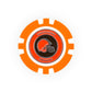 The NFL Team Ball Markers by NFL feature an orange and white casino-style poker chip design with the Cleveland Browns helmet logo and "Cleveland Browns" in orange and brown circles around the center.