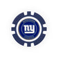 The NFL Team Ball Marker by NFL features a blue and white poker chip design with NEW YORK GIANTS and the "ny" logo in white on a blue background at the center.