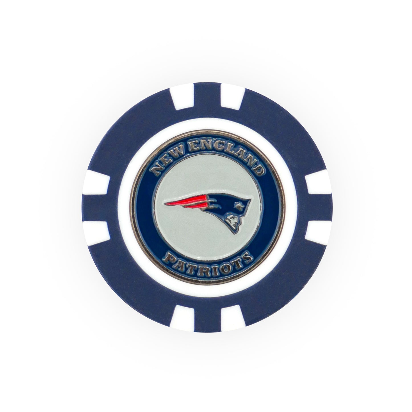 Show your team pride on the green with this NFL Team Ball Marker by NFL, featuring the New England Patriots logo and colors—a must-have for fans and golfers alike.