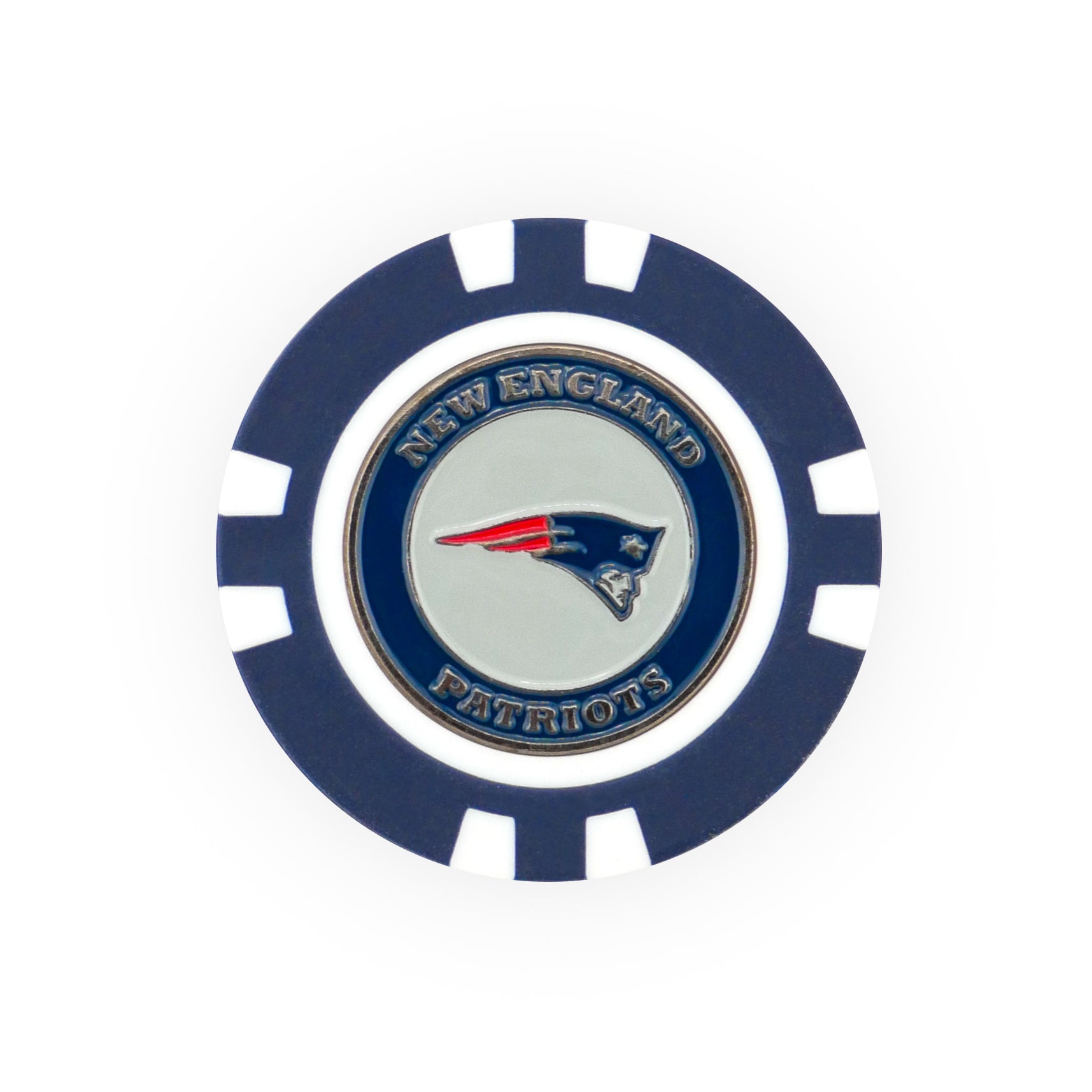 Show your team pride on the green with this NFL Team Ball Marker by NFL, featuring the New England Patriots logo and colors—a must-have for fans and golfers alike.