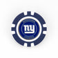 Show your team pride with this blue and white Ballmarkers.com ball marker featuring the New York Giants logo and NEW YORK GIANTS in gold—perfect for any NFL golf enthusiast.