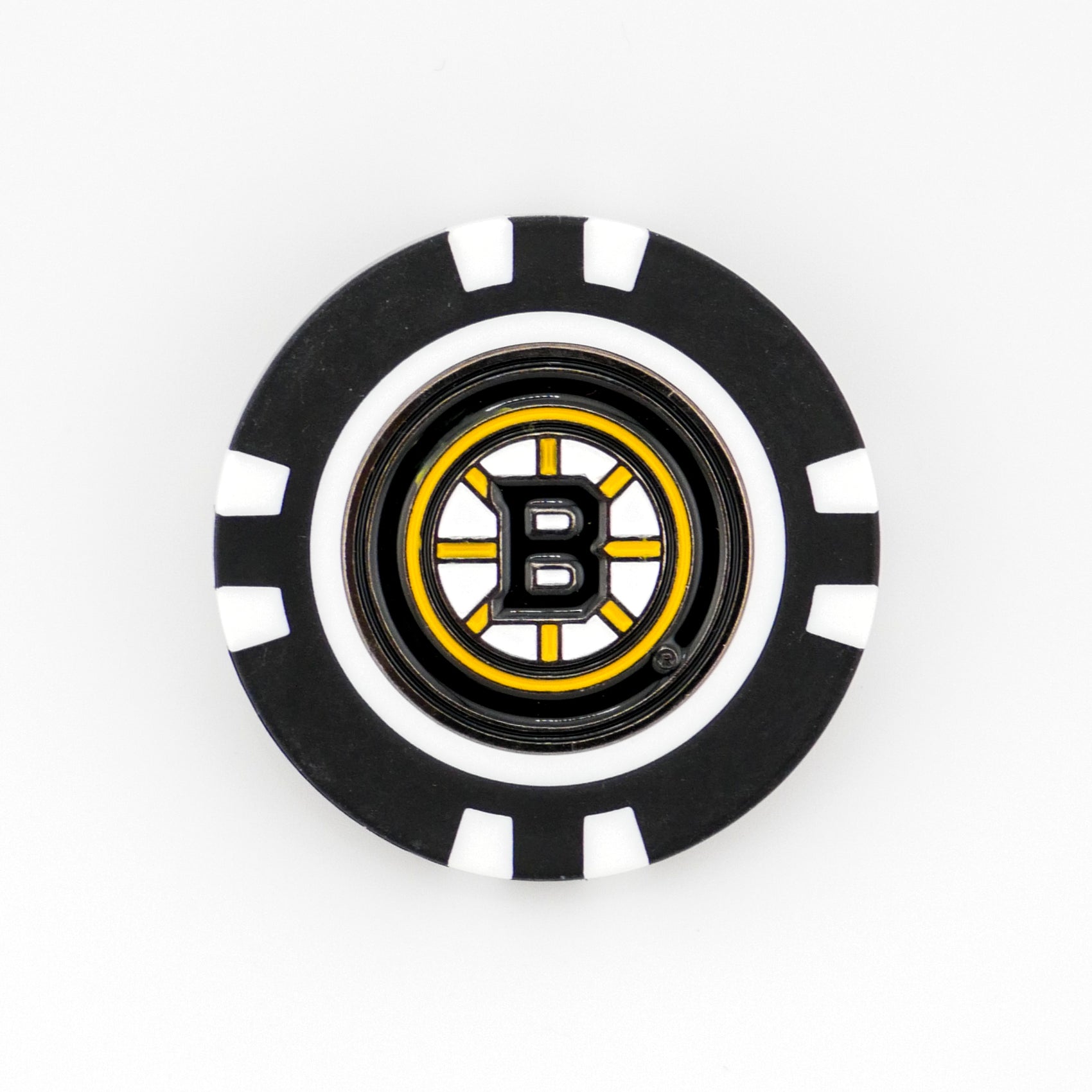 Show your team pride with this Boston Bruins ball marker from Ballmarkers by Logie Joes, featuring a bold B logo in black and yellow—a must-have addition to any NHL fans collection.
