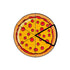 Logie Joe’s Golf Pepperoni Pizza "Slice" Premium Ball Marker features a playful pizza illustration with six slices—two slightly separated—showcasing golden crust, melted cheese, and pepperoni on a crisp white background.