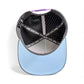 The interior of the Logie Joe's Golf Astronaut Walker Golf Hat shows gray, black, and white polka dot panels with visible black labels. This adjustable snapback cap features a built-in magnetic ball marker holder—ideal for any golf hat collection.
