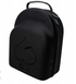 The Pins and Aces Hat Caddie is a black, structured zippered case with a top handle and embossed spade logo, designed to protectively store your hats.