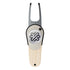 The PitchFix Woodie Divot Tool by PitchFix features a wood-effect handle, a circular center with a black and white logo, and "Pitchfix" near the prongs—an elegant choice for any golfer.