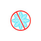 The Don’t be a Snowflake ball marker from Ballmarkers by Logie Joes features a blue snowflake in a red no-cold symbol on white—funny and perfect for golf accessories.