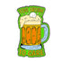 The Too Irish To Care Ball Marker by Ballmarkers.com features a cartoon beer mug with foamy beer and green "TOO IRISH TO CARE" text—perfect for St. Patrick’s Day golf outings. The background is white, making it a fun Irish-themed golf gift.