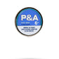 A blue and white enamel-painted round tin labeled Pins and Aces 6 Milly - Cool Mint Ball Marker floats above a shadow. It features 15 Birdie Pouches inside and a warning: This product results in birdies, which can be very addictive.