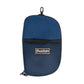 The Grunk Accessory Bag by Grunk Dolfer is a blue pouch with black edges and zipper, a mesh front pocket for golf accessories, and a "Grunk Zeffer" label on the front. A black loop is attached to the top.
