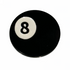 The Golf Gear Heaven Eight Ball Ball Marker is a black marker for the greens with a white center circle featuring the number 8.