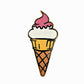 The Kolorspun Ice Cream Cone Golf Ball Marker features a waffle-patterned cone, white ice cream, and a pink swirl—perfect inspiration for custom golf gifts or adding fun flair to your game.
