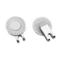 Kolorspun’s I Carbout You Golf Ball Marker set includes two silver-toned divot repair tools, each with a textured circular front and smooth center—perfect for customization and an ideal gift for any golf enthusiast.